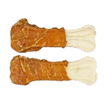 Kauknochen mit Huhn, gepresst, 12,5 cm, 2 Stück – Braaaf Rawhide Pressed Bone – Bild 3