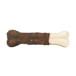 Kauknochen mit Ente, gepresst, 20 cm – Braaaf Rawhide Pressed Bone – Bild 3