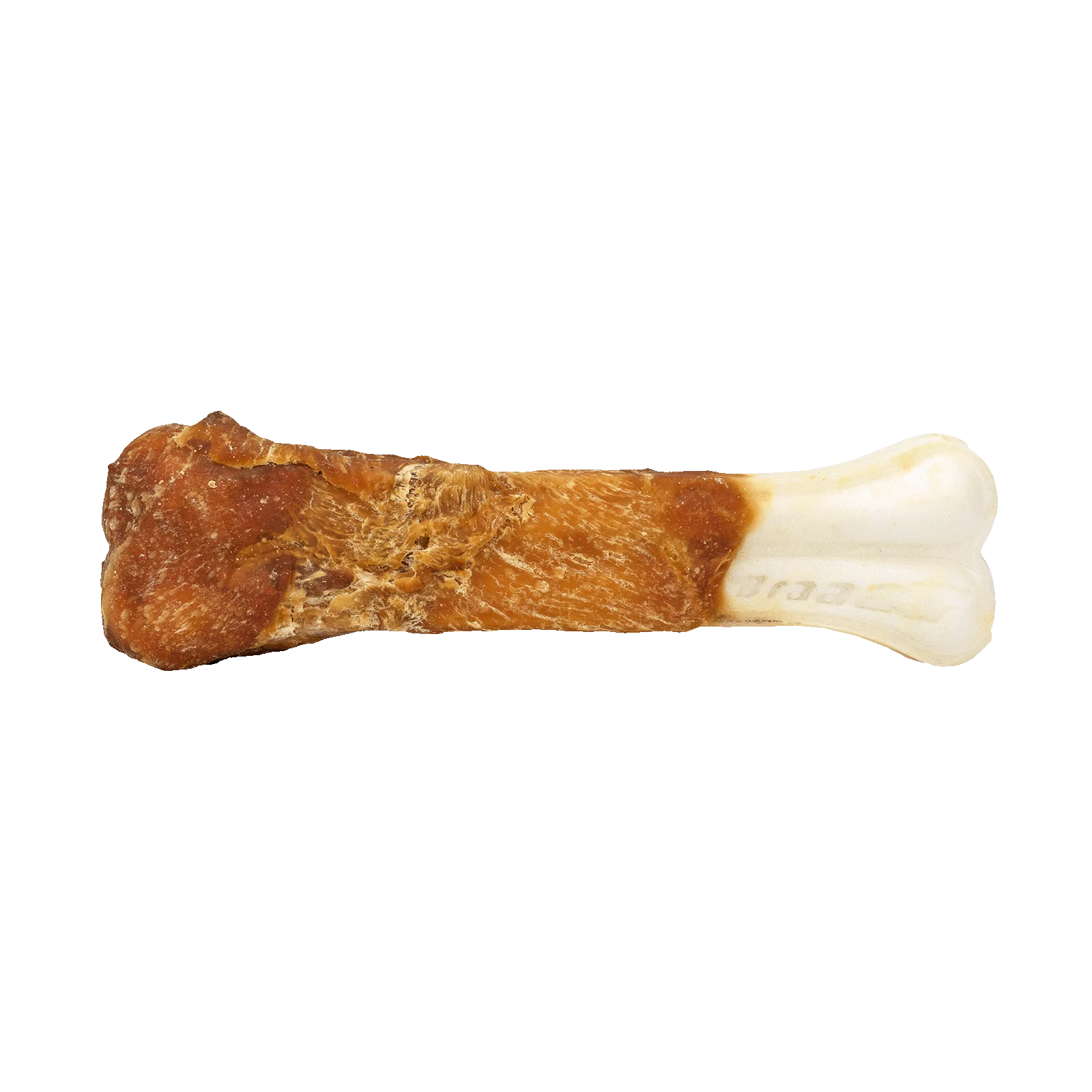 Kauknochen mit Huhn, 20 cm – Braaaf Rawhide Pressed Bone – Bild 3