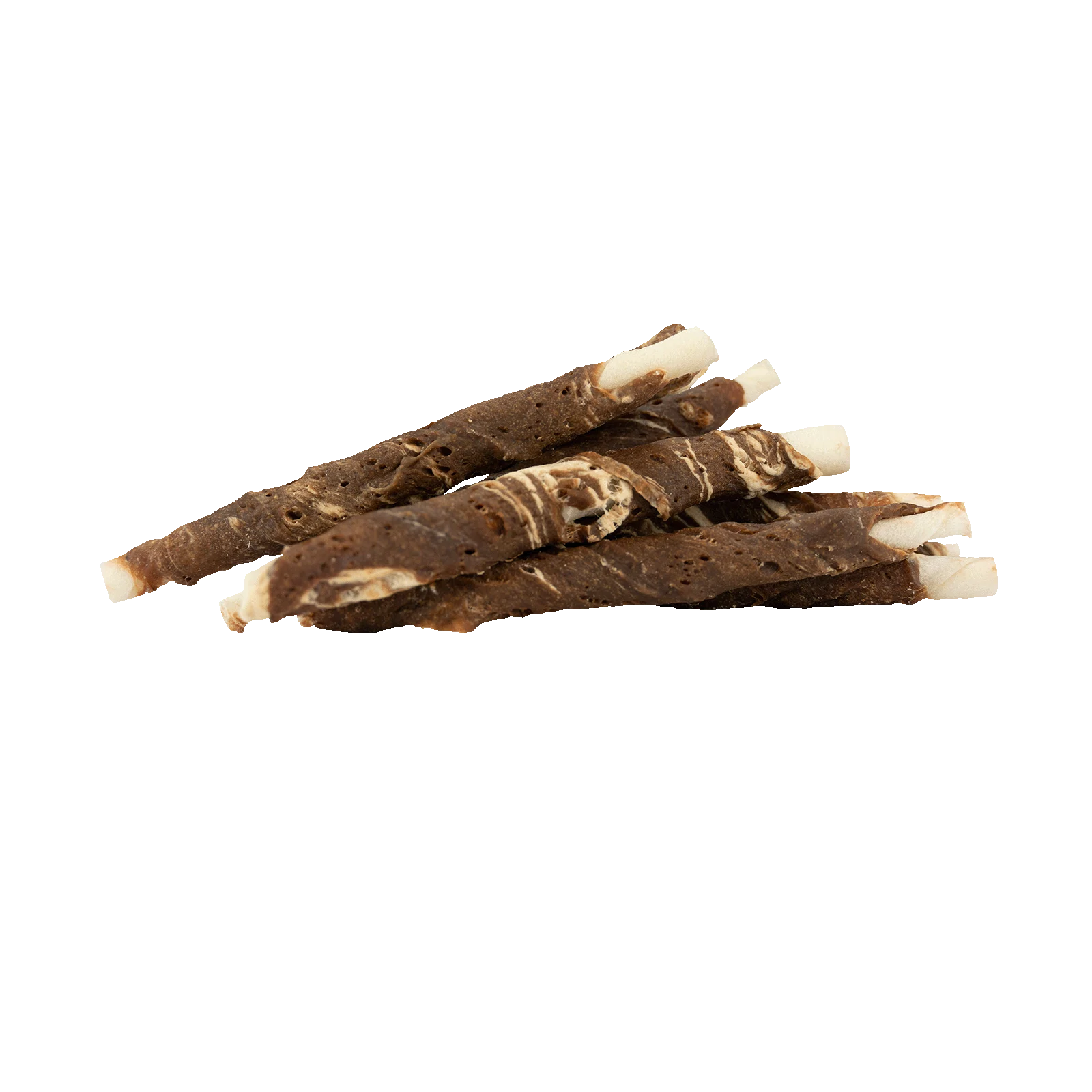 Kaustangen mit Lamm und Fisch, 8 Stück – Braaaf Rawhide Roll Sticks – Bild 3