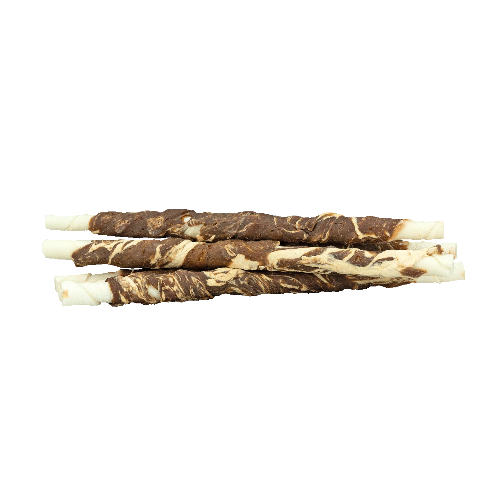 Kausnack aus Büffelhaut mit Lamm und Fisch, 21 cm, 6 Stück – Braaaf Rawhide Twister – Bild 2