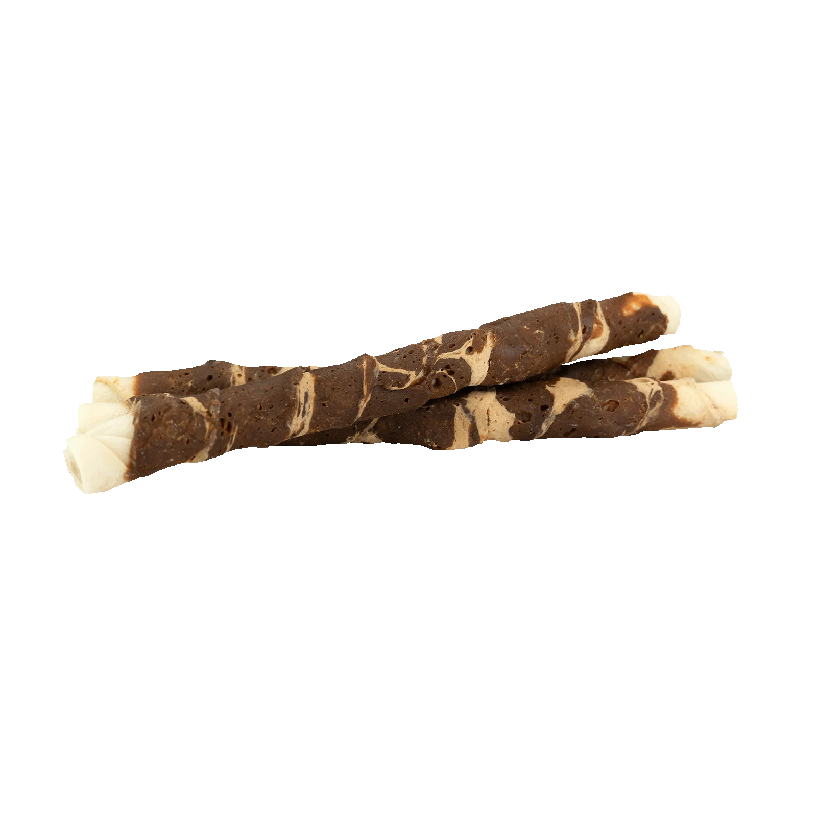 Kausnack aus Büffelhaut mit Lamm und Fisch, 21 cm, 3 Stück – Braaaf Rawhide Twister – Bild 3