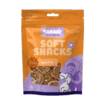Hundesnack in Chipform mit Rind und Fisch, getreidefrei, 85 g – Braaaf Soft Snack Chips