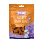 Hundesnackstreifen mit Lachs, Kürbis und Sellerie, 85 g – Braaaf Soft Snack
