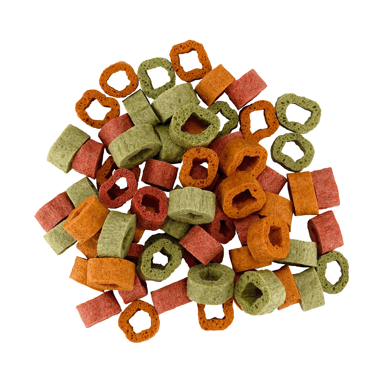 Vegane Hundesnacks mit Spinat, Kürbis und Rote Bete, 1 cm – Braaaf Vegan Snack Mixed Hoops – Bild 3