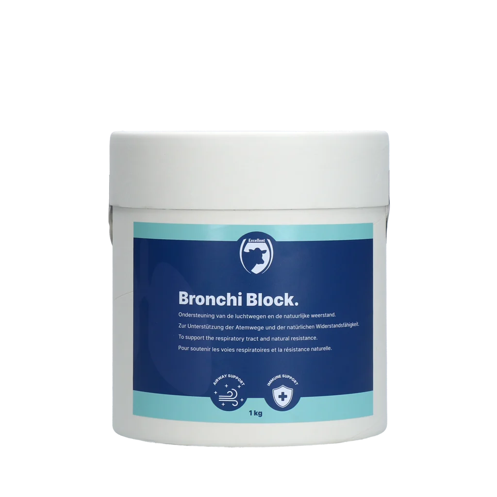 BRON1000.png Ergänzungsfuttermittel mit Kräutern für Kälber und Lämmer, 1 kg – Excellent Bronchi Block – Bild 1