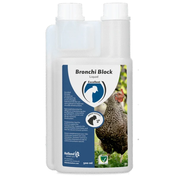 Ergänzungsfuttermittel Bronchi Block für Geflügel mit Eukalyptus, 500 ml