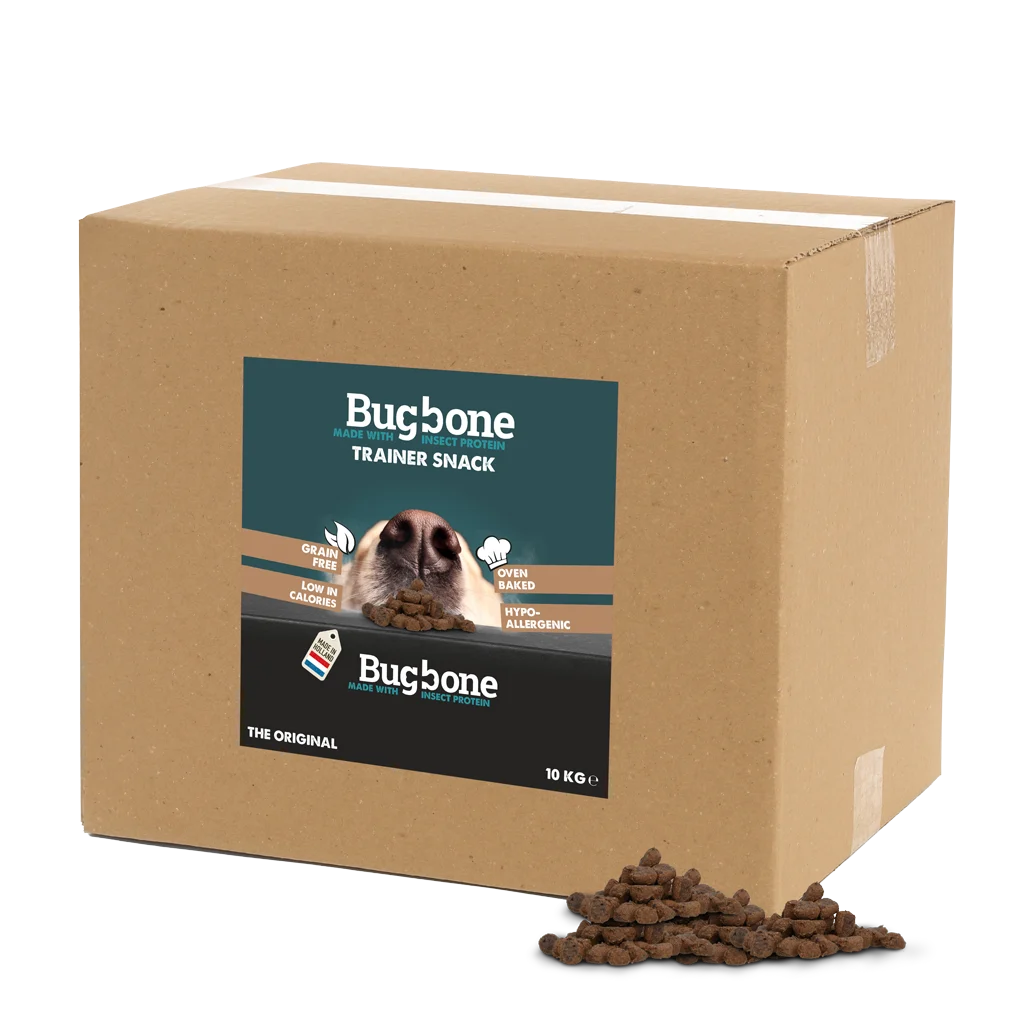 BUGB030B.png Trainingssnack für Hunde mit Insektenprotein, Großpackung 10 kg – Bugbone Trainer Snack – Bild 1