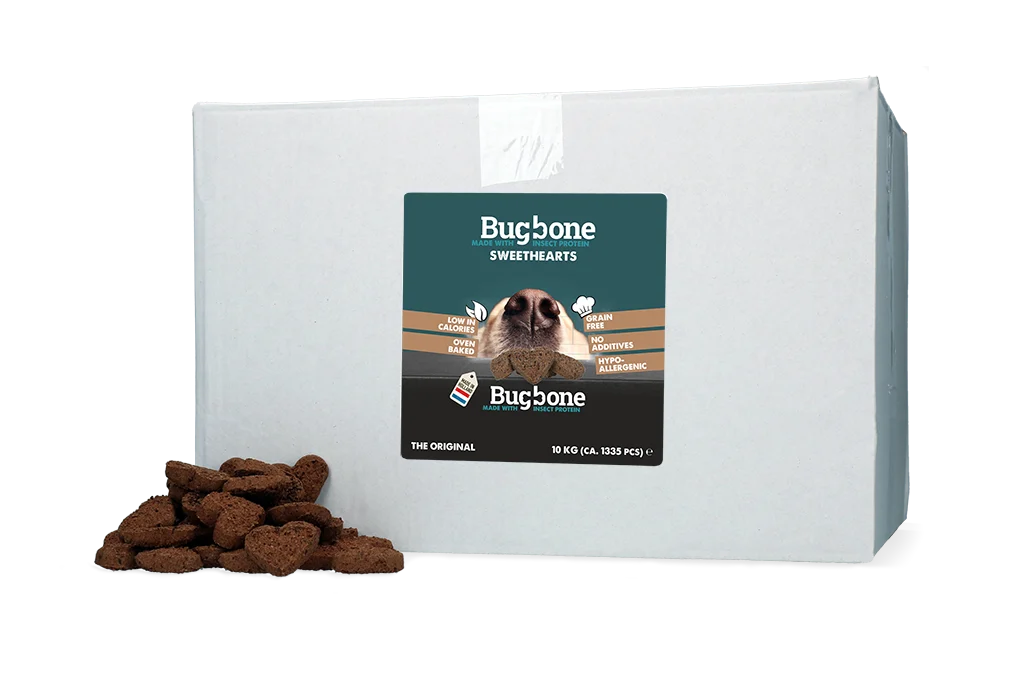 Hundesnack mit Insektenprotein, Vorratspackung 10 kg – Bugbone Sweethearts – Bild 1