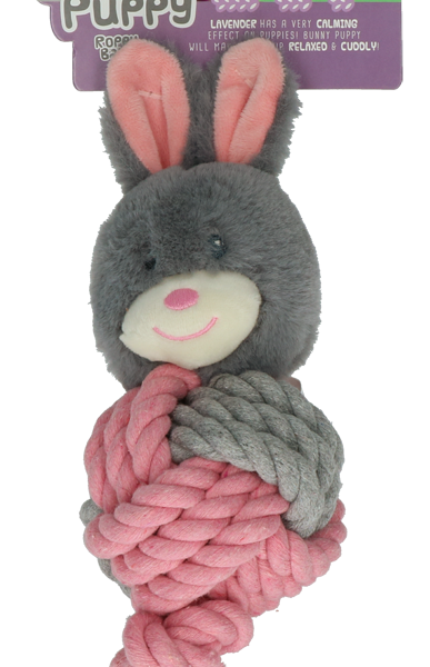 Hundeball – Bunny Puppy Ropey Ball