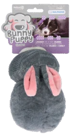 Hundekuscheltier Häschen aus Plüsch mit Quietscher – Bunny Puppy Chubby