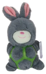 Plüsch Hundekuscheltier in Hasenform mit Quietscher – Bunny Puppy Strappy – Bild 4