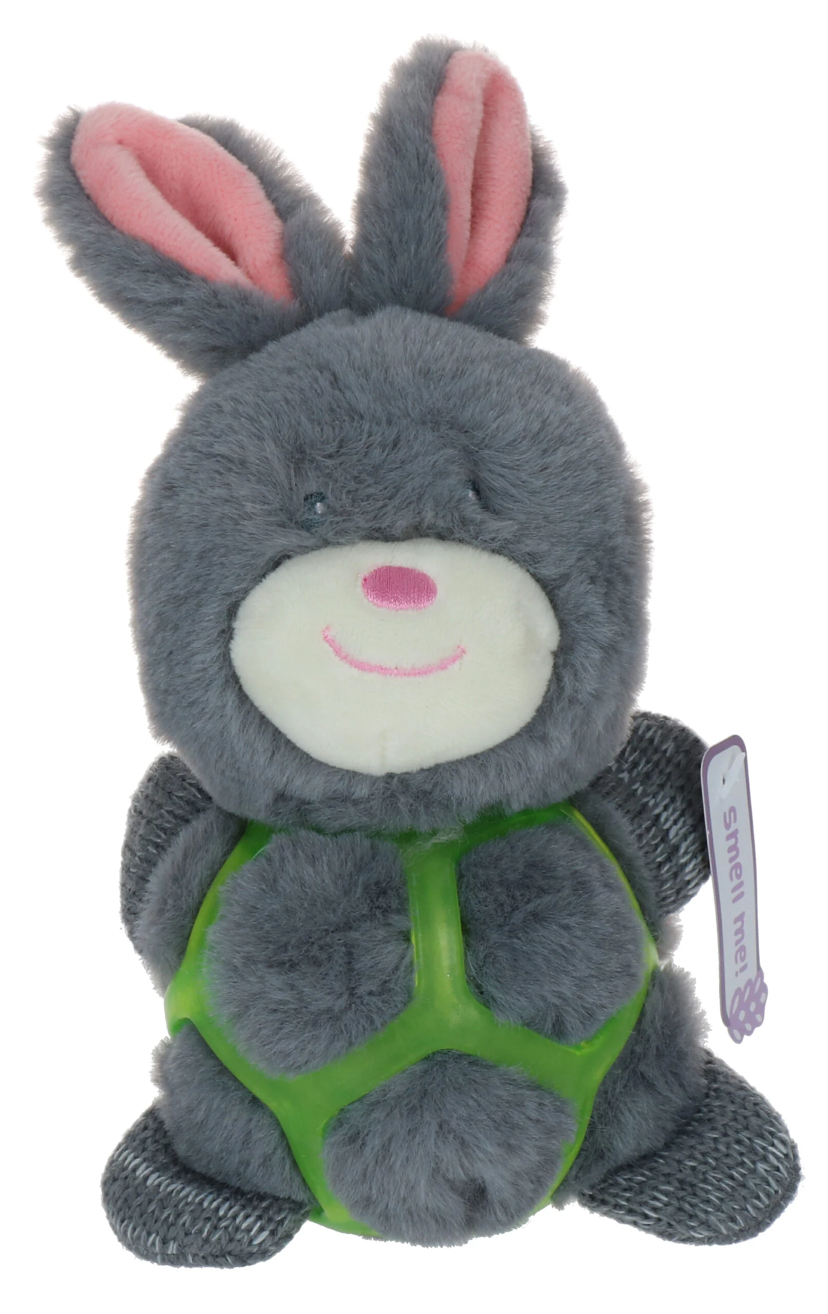 Plüsch Hundekuscheltier in Hasenform mit Quietscher – Bunny Puppy Strappy – Bild 4