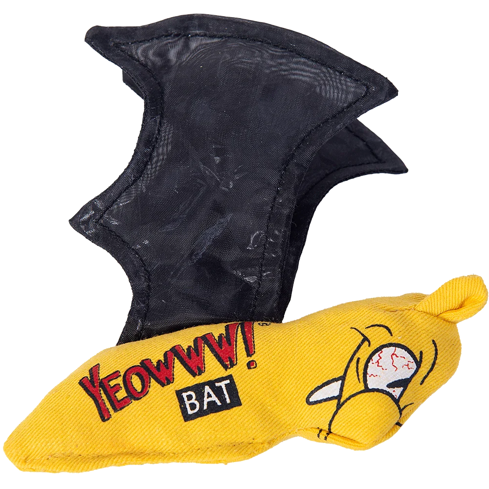 Katzenspielzeug Fledermaus mit Katzenminze und Knisterflügeln – Yeowww! Cat Bat – Bild 3