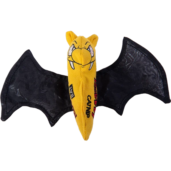 Katzenspielzeug Fledermaus mit Katzenminze und Knisterflügeln – Yeowww! Cat Bat