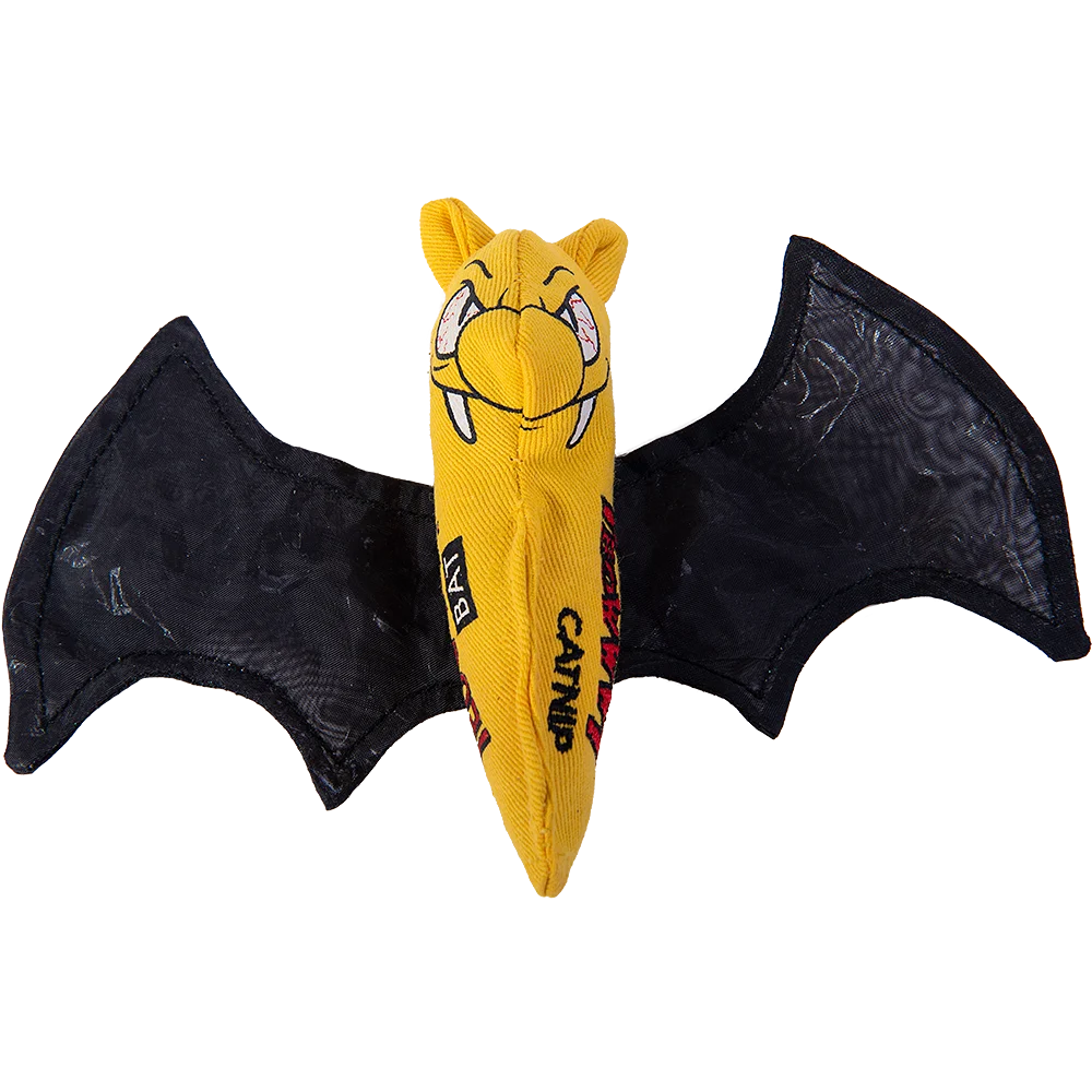 Bat_KMK_8883_1000px.png Katzenspielzeug Fledermaus mit Katzenminze und Knisterflügeln – Yeowww! Cat Bat – Bild 1