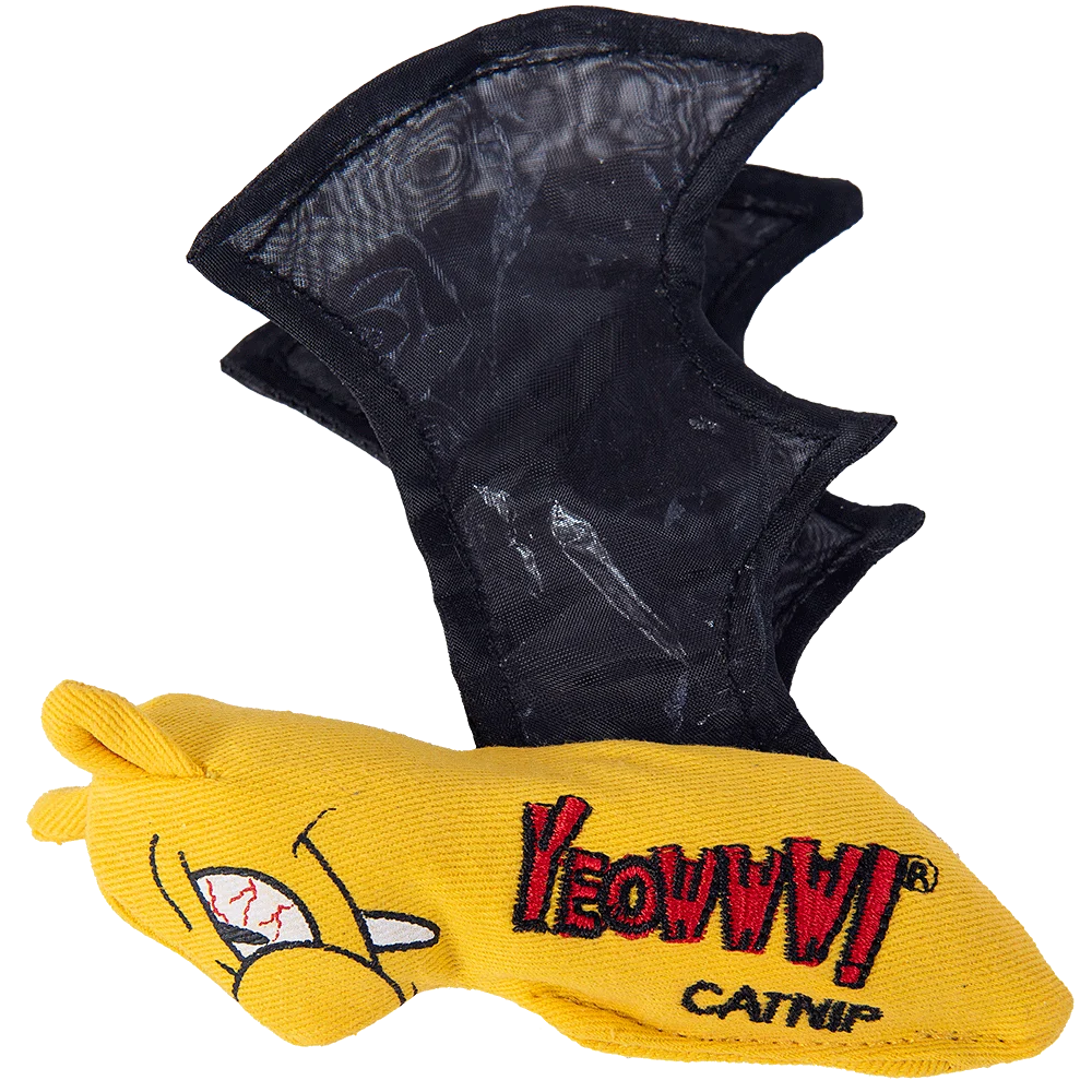 Katzenspielzeug Fledermaus mit Katzenminze und Knisterflügeln – Yeowww! Cat Bat – Bild 2