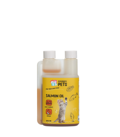 Lachsöl für Katzen mit Omega 3 und Omega 6, 250 ml – Excellent Pets Cat Salmon Oil