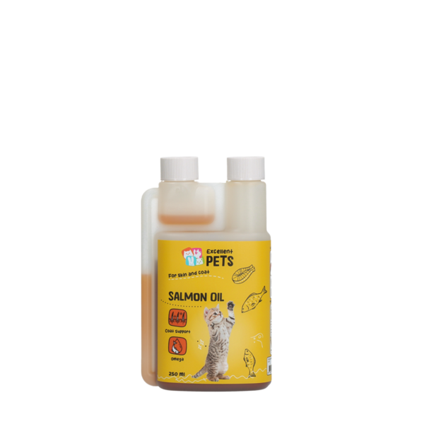 Lachsöl für Katzen mit Omega 3 und Omega 6, 250 ml – Excellent Pets Cat Salmon Oil
