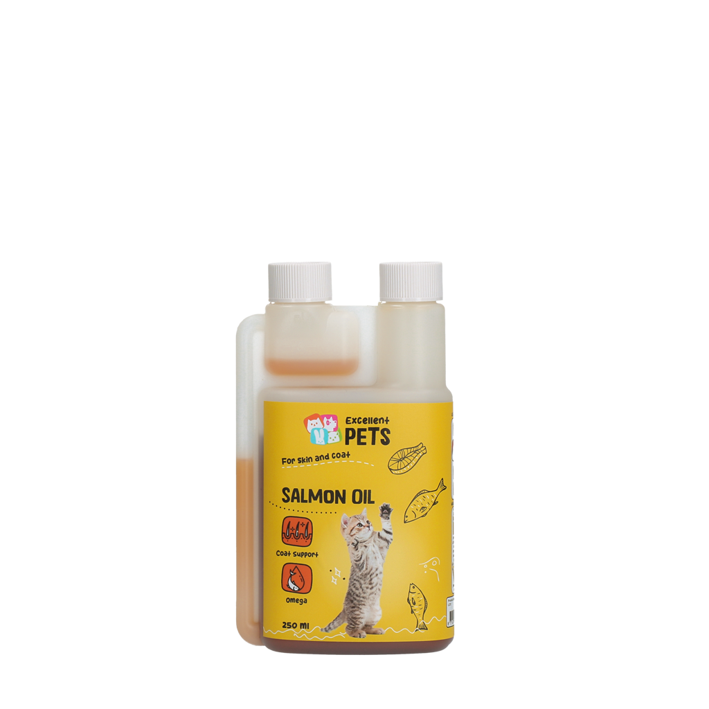Zalmolie voor Katten met Omega 3 en Omega 6, 250 ml – Excellent Pets Cat Salmon Oil Lachsöl für Katzen mit Omega 3 und Omega 6, 250 ml – Excellent Pets Cat Salmon Oil