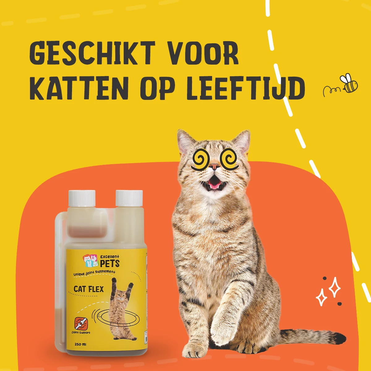 Gelenkergänzungsfutter für Katzen, flüssig, 250 ml – Excellent Pets Cat Flex – Bild 2
