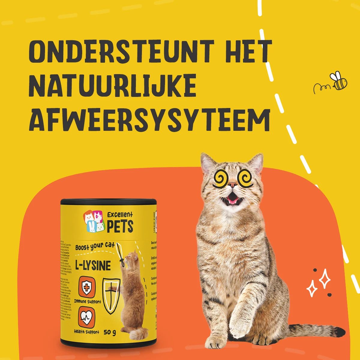 Lysin Pulver für Katzen mit Vitamin B6, 50 g – Excellent Pets L-Lysine – Bild 4