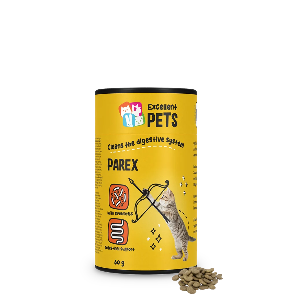 Katzenergänzungsfutter in Krokettenform mit Präbiotika, 60 g – Excellent Pets Cat Parex – Bild 1