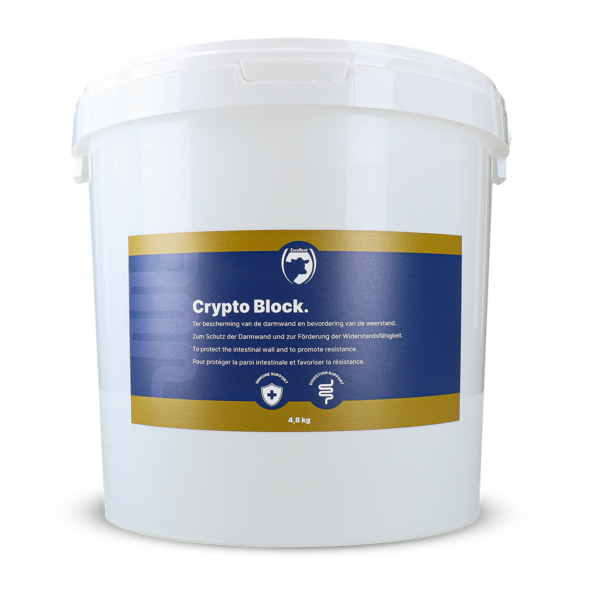Ergänzungsfuttermittel für Kälber und Lämmer, 4,8 kg – Excellent Crypto Block