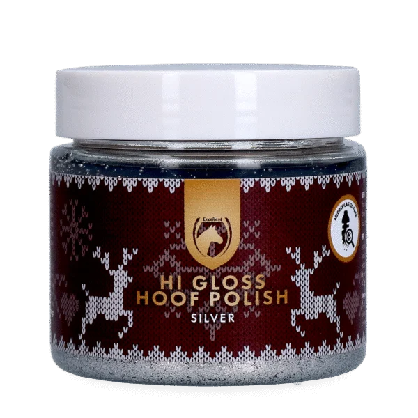 Glitzerhuflack Silber, 150 ml – Excellent Horse Christmas Hi Gloss Hoof Polish