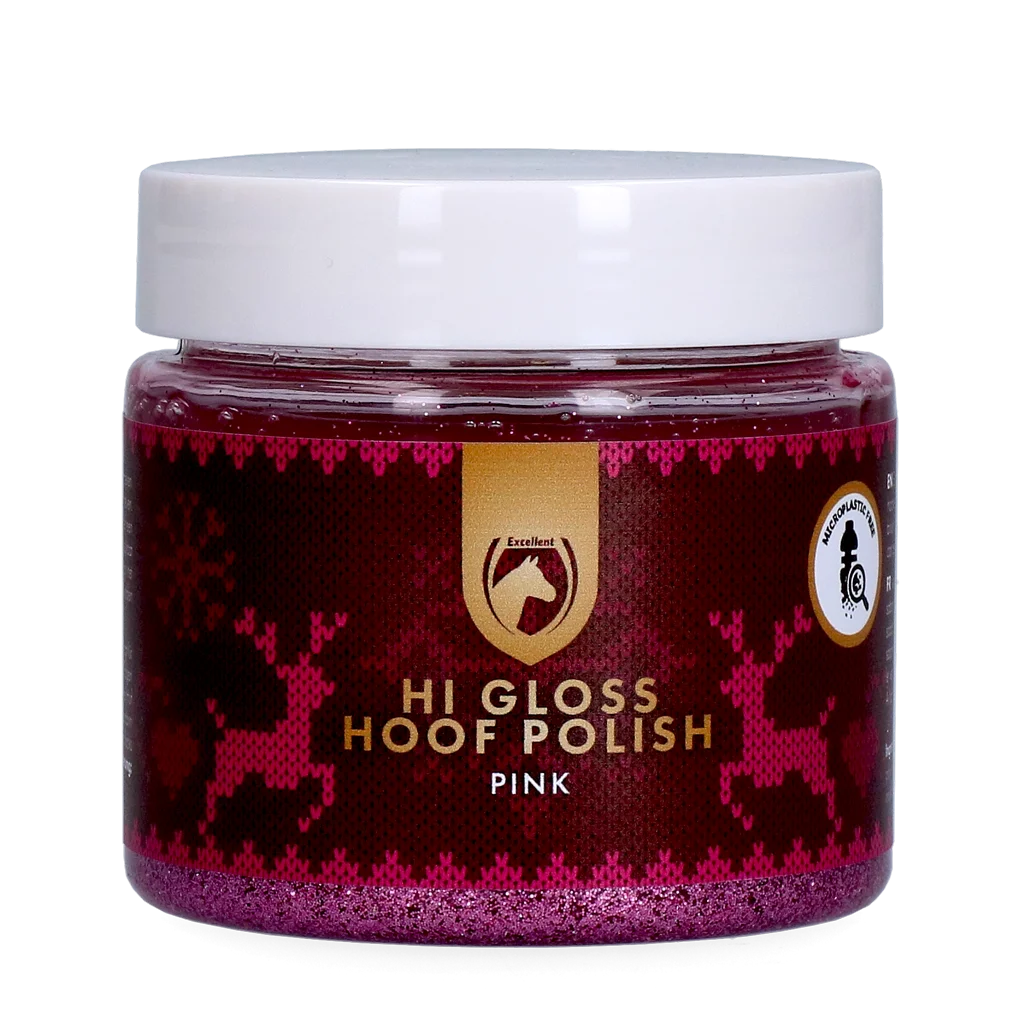 Glitzerhuflack Rosa, 150 ml – Excellent Horse Christmas Hi Gloss Hoof Polish – Bild 1