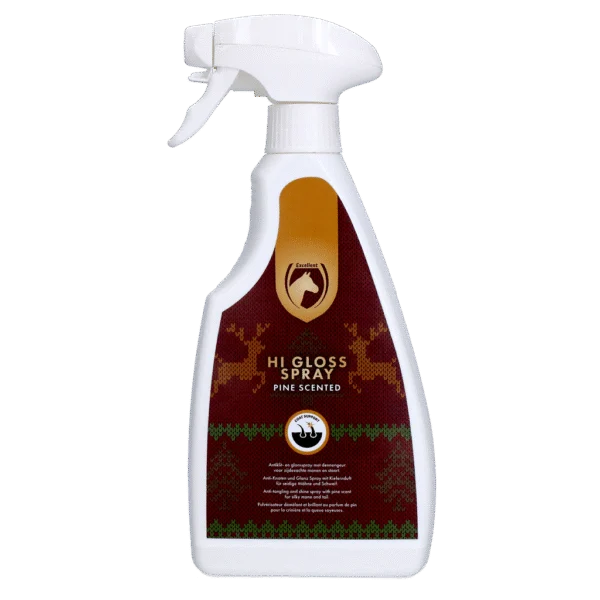 Glanz und Entwirrungsspray für Mähne und Schweif, 500 ml – Excellent Horse Christmas Hi Gloss Spray