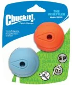 Hundeball mit Pfeifton S, ø 5 cm, 2 Stück – Chuckit! The Whistler