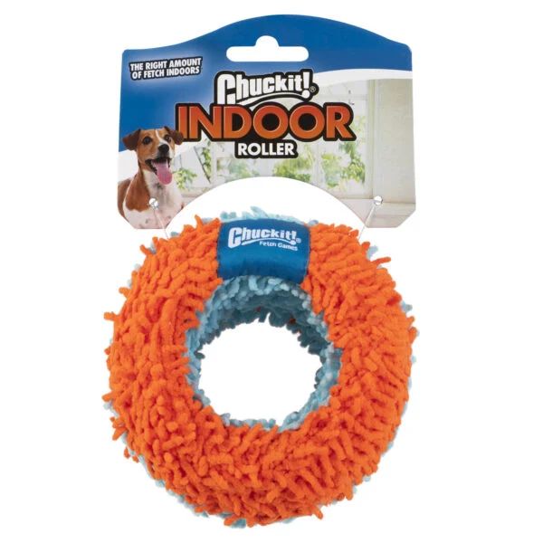 Apportierrolle für drinnen mit Chenille Außenschicht, Ø 12 cm – Chuckit! Indoor Roller