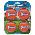 Hundetennisball M, ø 6 cm, 4 Stück, schwimmfähig – Chuckit! Tennis Ball