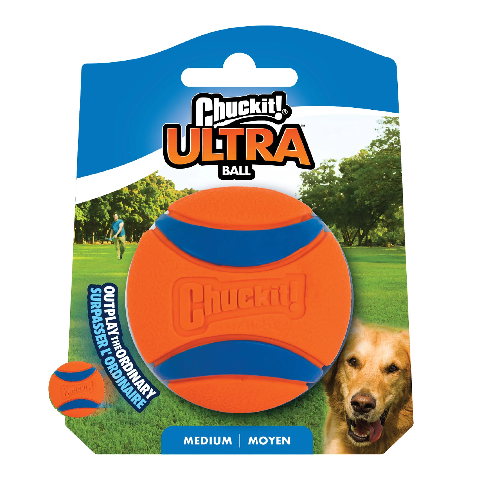 Hundeball aus Gummi M, ø 6 cm – Chuckit! Ultra Ball – Bild 1
