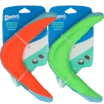 Hunde-Bumerang M, schwimmfähig, sortiert in Grün oder Orange – Chuckit! Amphibious Boomerang