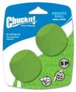 Kantiger Hundeball aus Gummi, S 5 cm, 2 Stück – Chuckit! Erratic Ball