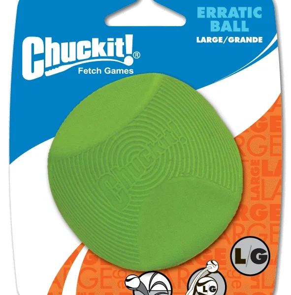 Hunde Gummiball mit eckiger Form, L 7 cm – Chuckit! Erratic Ball