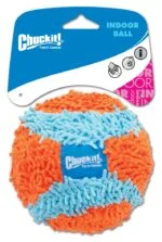 Hundeball mit Chenille Außenmaterial für drinnen, Ø 12 cm – Chuckit! Indoor Ball