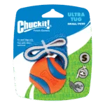 Zerrspielzeug für Hunde mit Tennisball und Band, ø 5 cm – Chuckit! Ultra Tug S
