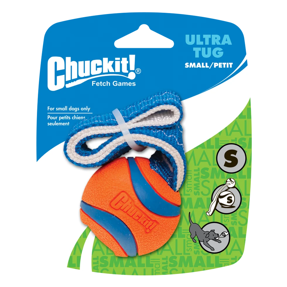 CHUC231101.png Zerrspielzeug für Hunde mit Tennisball und Band, ø 5 cm – Chuckit! Ultra Tug S – Bild 1