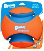 Fußball für Hunde mit Gummigriffen, Ø 19 cm – Chuckit! Kick Fetch Dog L
