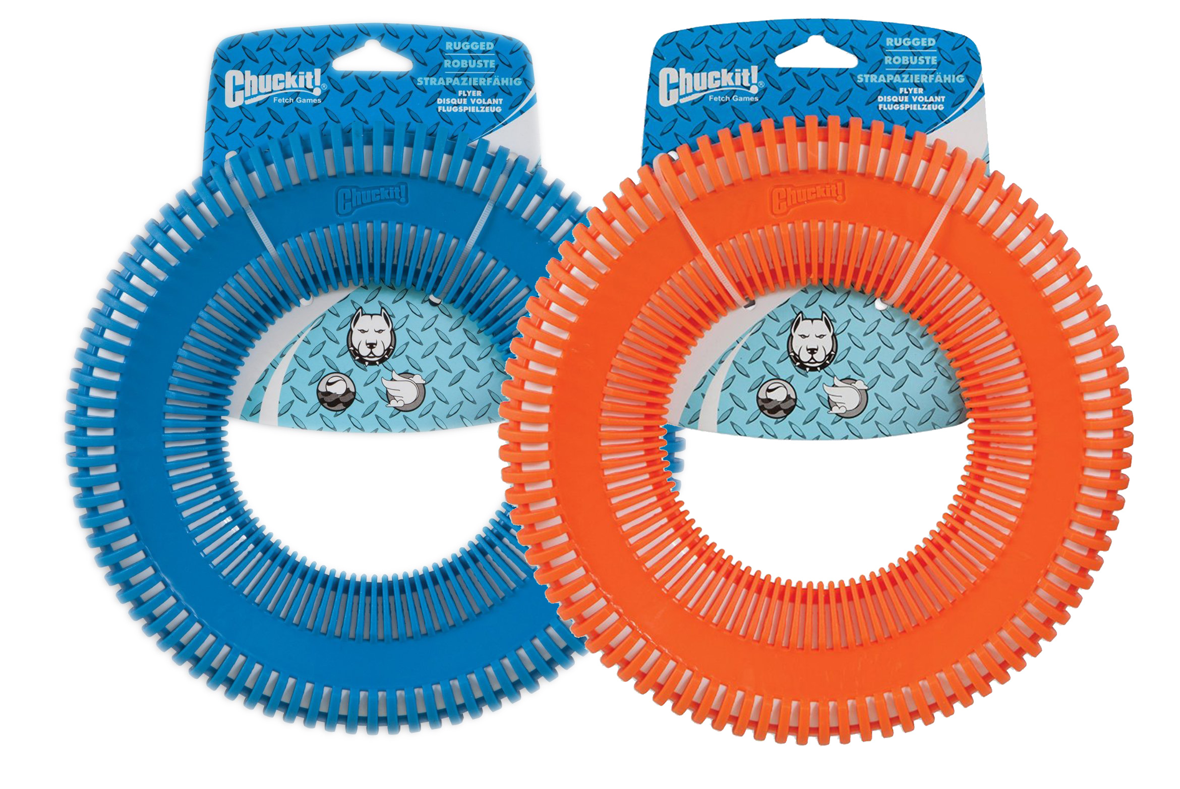 Hondenfrisbee met Rubberen Buitenkant, Drijvend – Chuckit! Rugged Flyer L Hundefrisbee mit Außenfläche aus Gummi, schwimmfähig – Chuckit! Rugged Flyer L