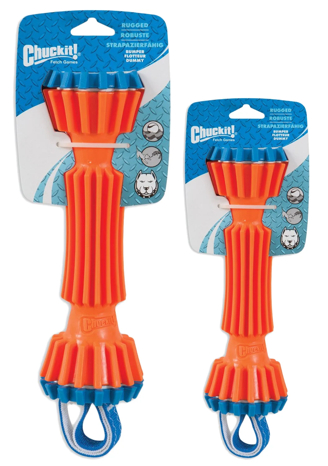 Apportierdummy aus Gummi, schwimmfähig, 34 cm – Chuckit! Rugged Bumper L – Bild 2