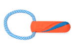 Zerrspielzeug für Hunde mit Seil, schwimmfähig, 17 cm, ø 6 cm – Chuckit! Ultra Bumper Tug – Bild 3