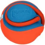 Hundeball mit Seil und Griff, schwimmfähig, ø 13 cm – Chuckit! Rope Fetch – Bild 2