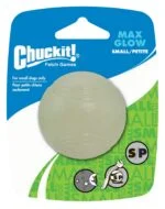 Hundeball aus Gummi, leuchtend, Ø 5 cm – Chuckit! Max Glow S