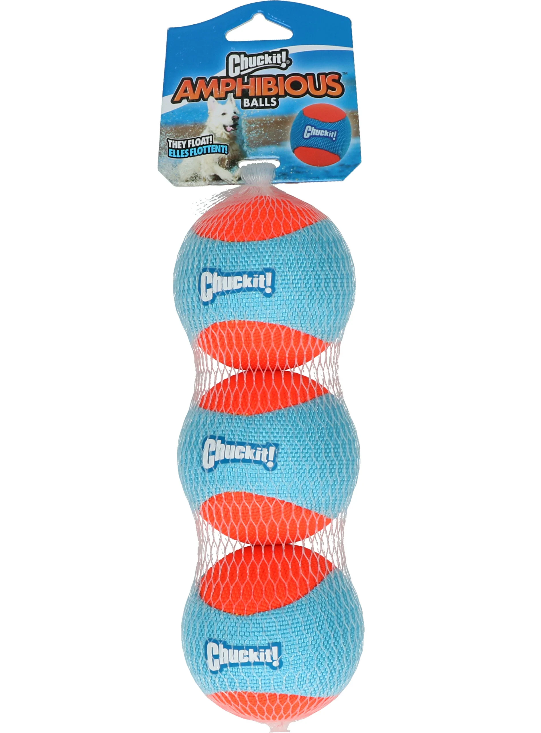 CHUC32355.jpg Schwimmende Hundebälle 6 cm, 3 Stück – Chuckit! Amphibious Fetch Balls – Bild 1