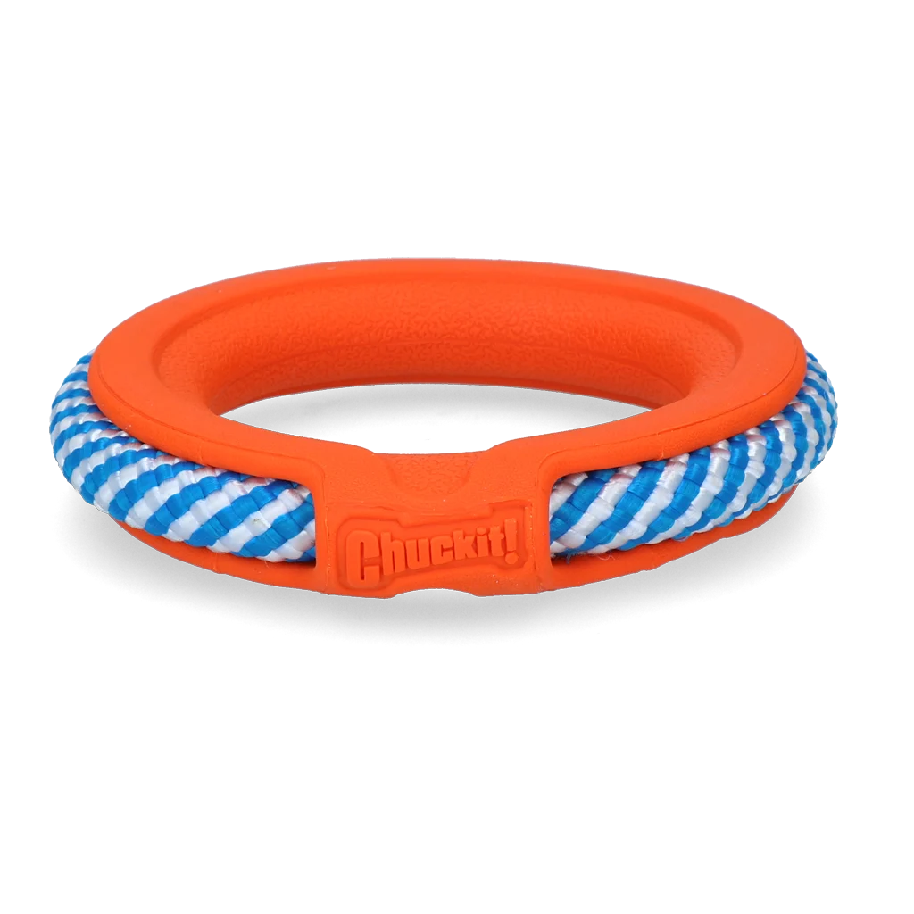 Apportierspielzeug mit Seil, Ø 13 cm – Chuckit! FetchTug – Bild 3