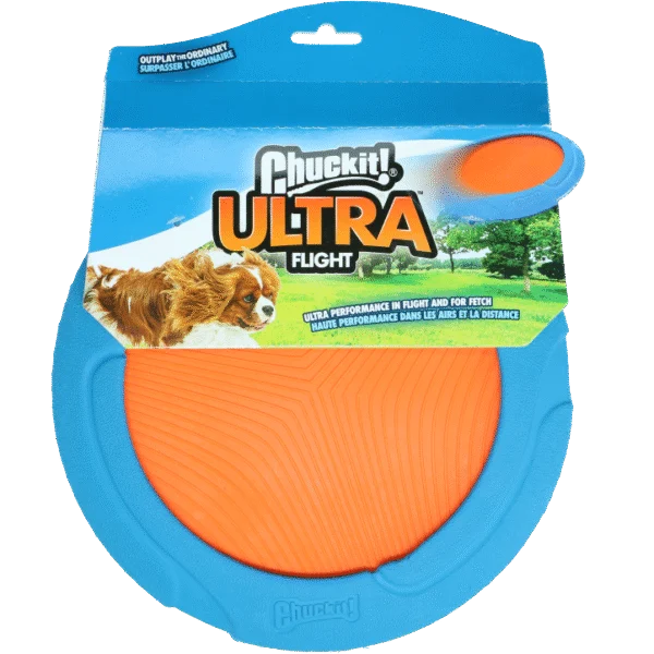 Apportierspielzeug mit Gummirand, 23 cm – Chuckit! Ultra Flight